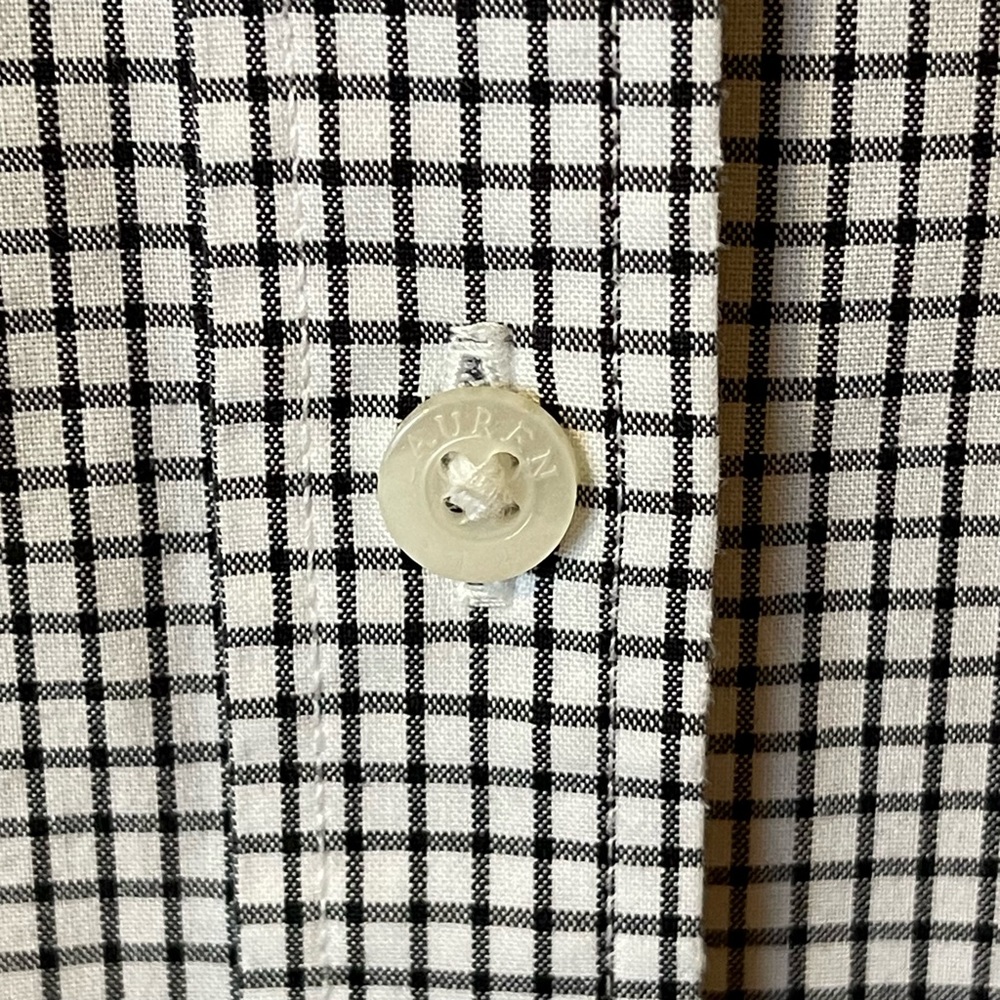 LRL Non Iron 3/4 Sleeve Button Down Shirt - Picture 6 of 11